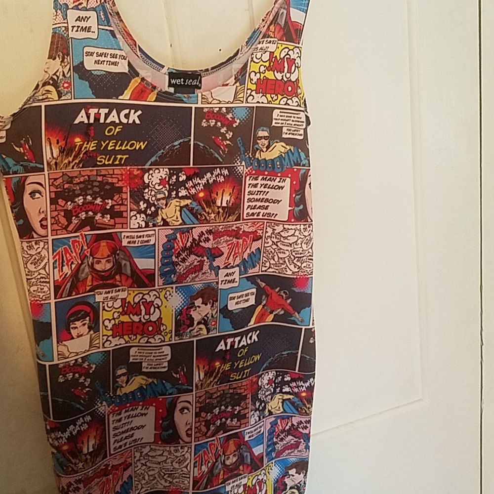COPY - Comic Strip Bodycon Tank dress